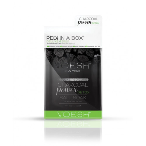 VOESH Pedi In A Box Deluxe 4in1 Charcoal Power Detox Set