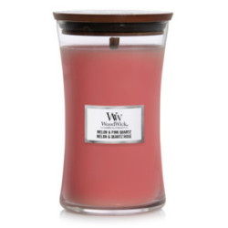 WoodWick Melon & Pink Quartz Candle Large Hourglass