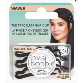 Invisibobble Waver Pretty Dark Traceless Hair Clip 3 pcs.