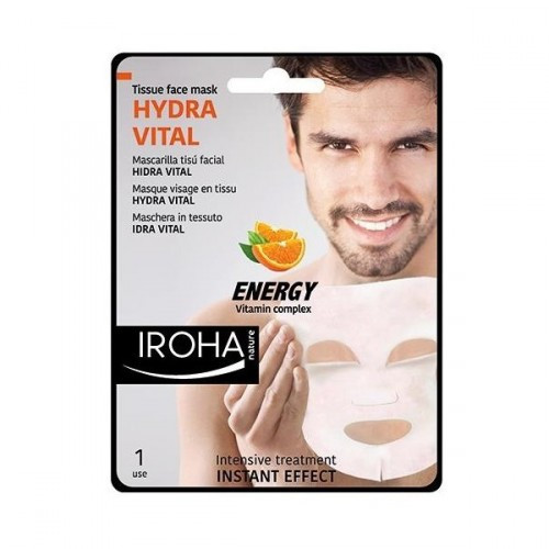 IROHA Hydra Vital Face Treatment Tissue Mask For Men 23ml