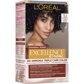 L'Oréal Paris Excellence Creme Universal Nudes Permanent Hair Dye 1U Universal Black