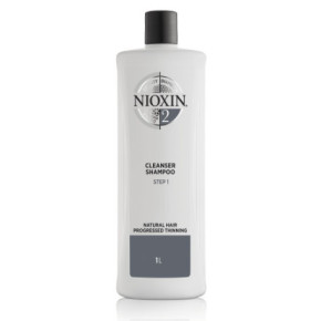 Nioxin SYS2 Cleanser Shampoo for Natural Hair with Progressed Thinning 1000ml