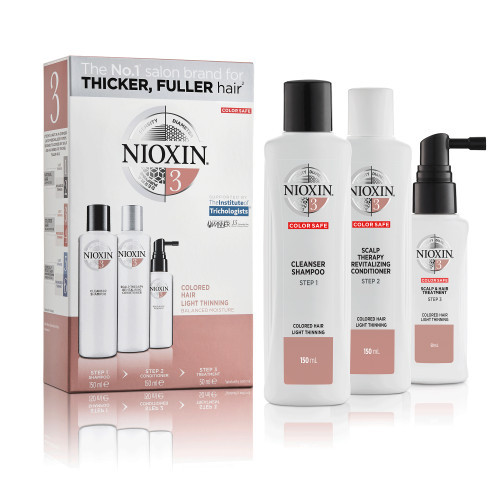 Nioxin SYS3 Care System Trial Kit for Coloured Hair with Light Thinning Small