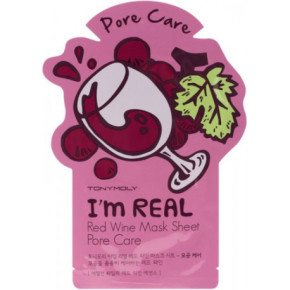 TONYMOLY I'm Real Red Wine Sheet Mask Pore Care 21ml