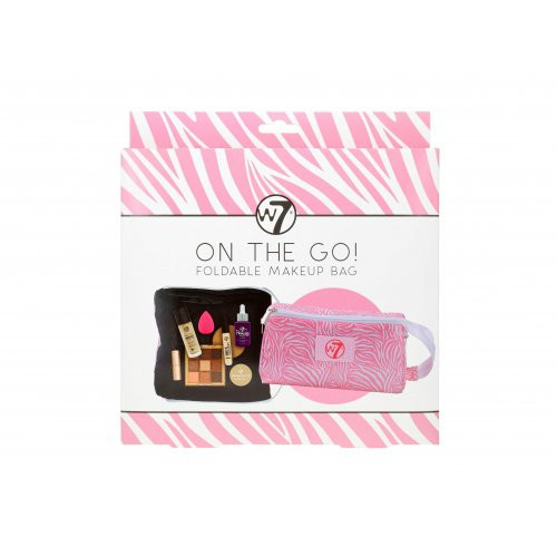 W7 cosmetics On The Go Foldable Makeup Bag Pink