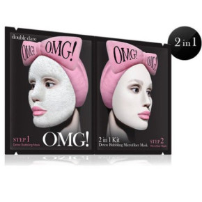 OMG 2 IN 1 Kit Detox Bubbling Microfiber Face Mask