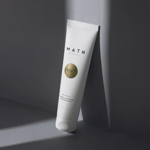 Math Scientific Mineral Sunscreen Water Resistant SPF50 100ml