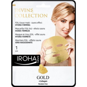 IROHA Divine Collection Hydra Firming Foil Tissue Mask With Gold 25ml
