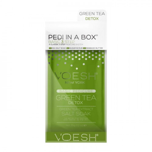 VOESH Basic Pedi In A Box 3in1 Green Tea Set