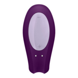 Satisfyer Double Joy Partner Vibrator Purple