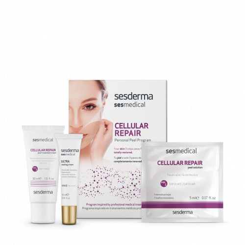 Sesderma Cellular Repair Personal Facial Peel Program + Peeling Wipes + Cream