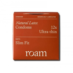 Roam Natural Latex Ultra-Thin Condoms Slim Fit 12 pcs.