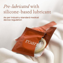 Roam Natural Latex Ultra-Thin Condoms Large Fit 12 pcs.