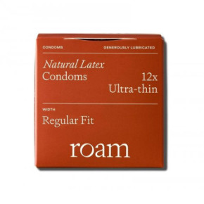 Roam Natural Latex Ultra-Thin Condoms Regular Fit 12 pcs.
