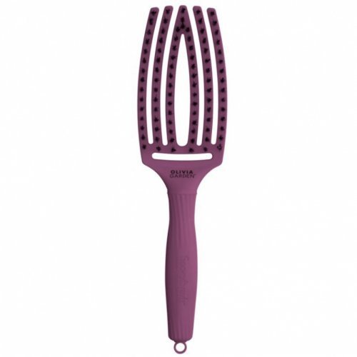 Olivia Garden Fingerbrush Think Pink Hairbrush Bright Pink