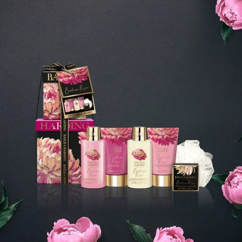 Baylis & Harding Boudoire Rose Luxury Pamper Present Gift Box Set
