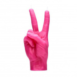 CandleHand Peace Candle Pink