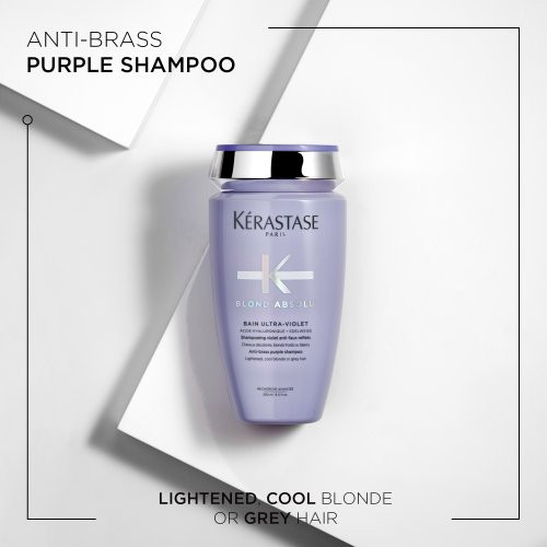 Kerastase Blond Absolu Bain Ultra-Violet Purple Shampoo Neutralizing The Yellow Tone For Hair 250ml