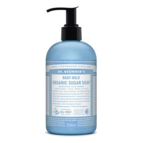 Dr. Bronner's Baby Mild Unscented Organic Sugar Soap 355ml