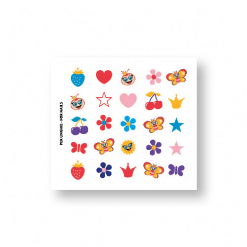 Lallabee Body Tattoos & Nail Stickers for Children Small