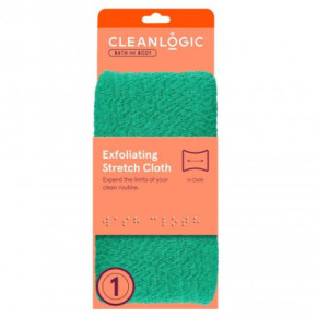 Cleanlogic Bath & Body Exfoliating Stretch Cloth Emerald