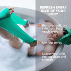 Cleanlogic Bath & Body Exfoliating Stretch Cloth Emerald