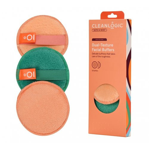 Cleanlogic Sensitive Skin Dual-Texture Facial Buffers 3 pcs.