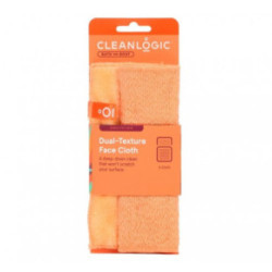 Cleanlogic Sensitive Skin Dual-Texture Face Cloth Coral