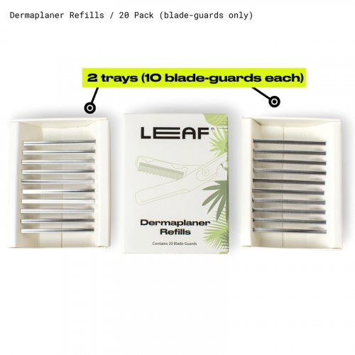Leaf Shave Dermaplaner Refills 20 Blade Guards 20pcs