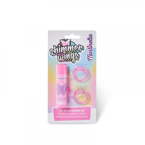 Martinelia Shimmer Wings Lip Balm & Ring Set Raspberry