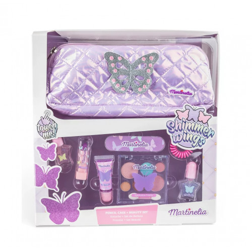 Martinelia Shimmer Wings Pencil Case and Beauty Set