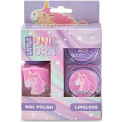 Martinelia Little Unicorn Mini Set Trio Nail Polish Lip Gloss Set