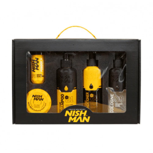 Nishman Gift Box 5in1 Yellow Gift Set for Men Set