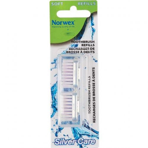 Norwex Adult Silver Care Toothbrush Refills 2 pcs.