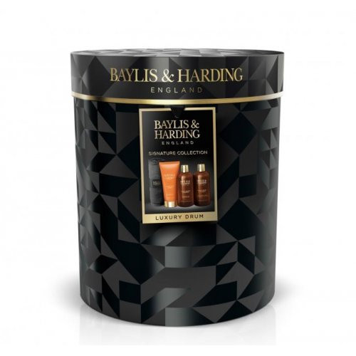 Baylis & Harding Black Pepper & Ginseng Men's Luxury Pamper Drum Gift Set