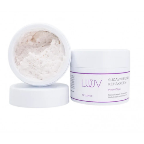 LUUV Natural Deeply Moisturizing Body Cream with Plum Oil 200ml