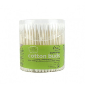 Pretty 100% Biodegradable Paper Stem Cotton Buds 200 pcs.
