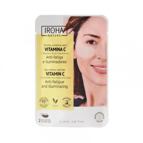 IROHA Nature Eye Contour Patches Vitamin C Cucumber & Hyaluronic Acid 2x8ml