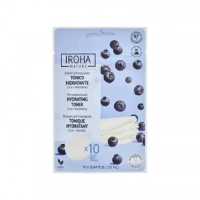 IROHA Nature Hydrating & Soothing Toner Pad Blueberry 10 pcs.