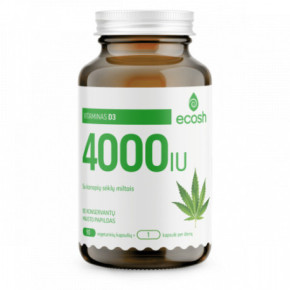 Ecosh Vitamin D3 4000IU 90 capsules