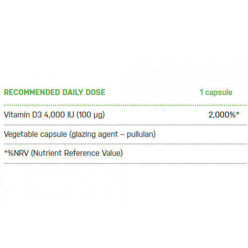 Ecosh Vitamin D3 4000IU 90 capsules