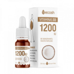 Ecosh Vitamin D3 with Coconut 1200IU 10ml