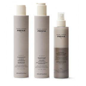 PREVIA Regenerating Set with Biphasic Leave-In Filler Conditioner