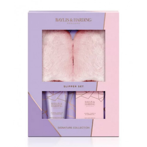 Baylis & Harding Jojoba, Vanilla & Almond Oil Luxury Slipper Gift Set